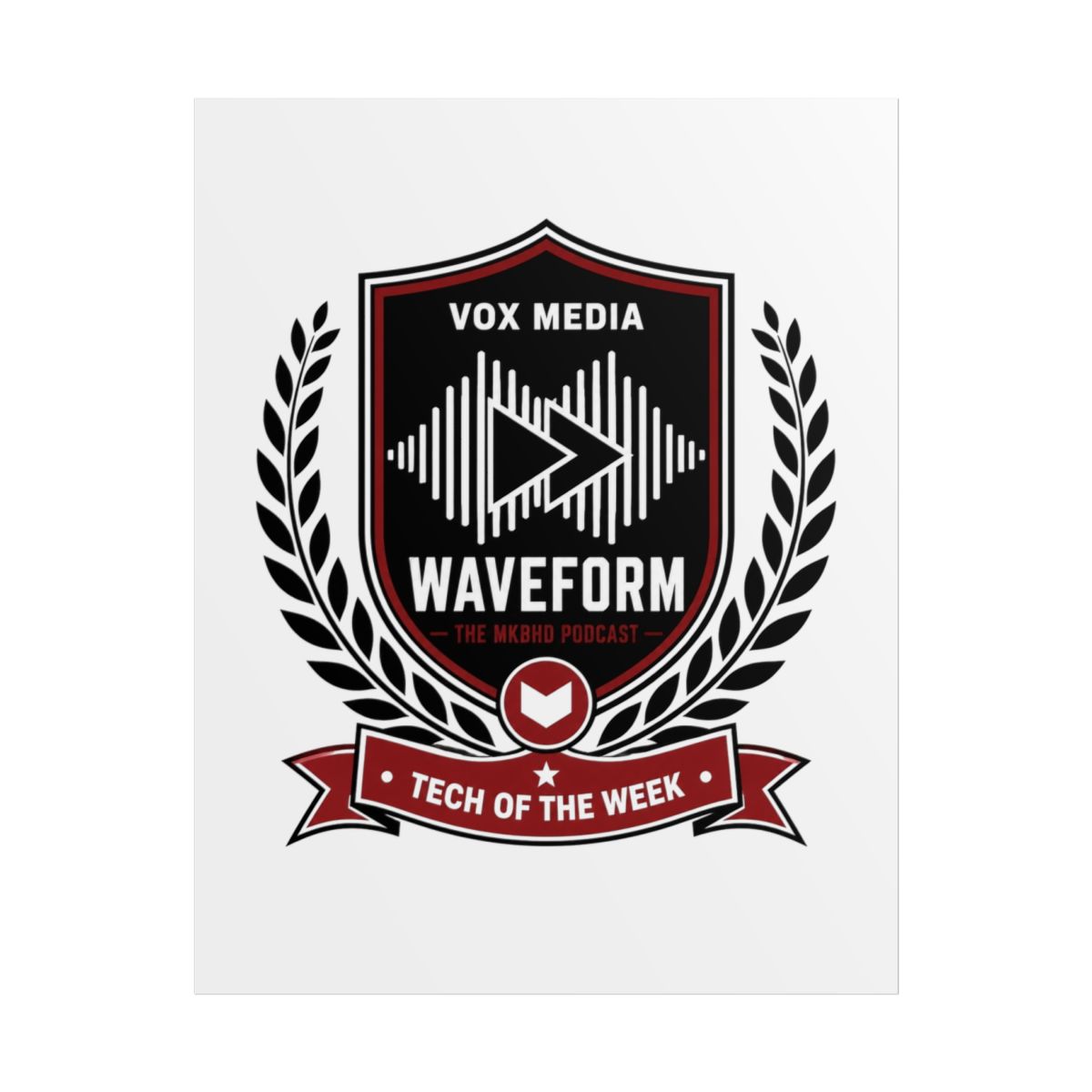 Waveform: The MKBHD Podcast "VOX MEDIA" Poster - alternate angle 1, merchandise