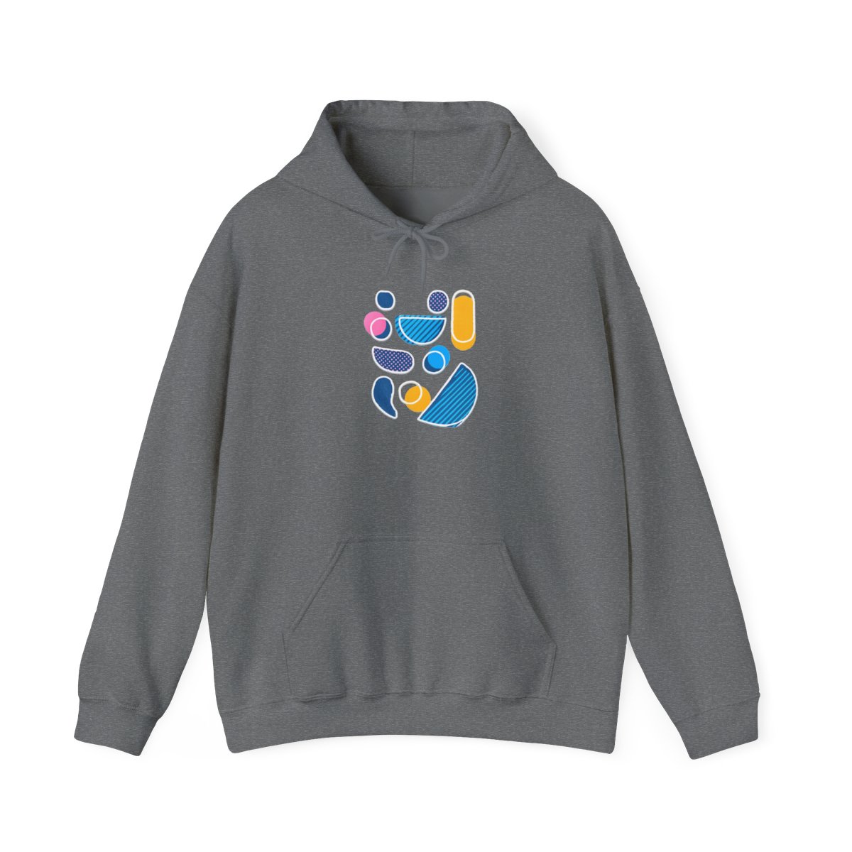 Abstract Colorful Shapes Hoodie | Geometric Minimalist Design | MKBHD - alternate angle 3, merchandise